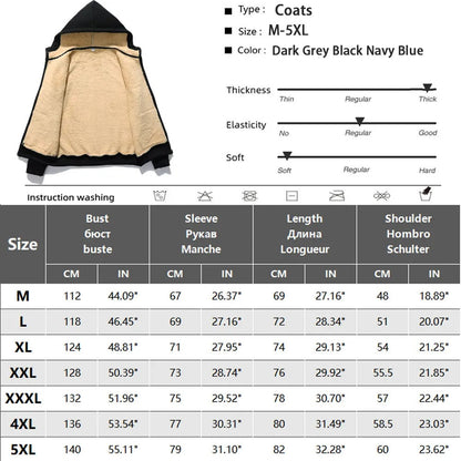 Lambswool Hooded Jacket for Men